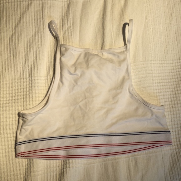 American Apparel Cotton High Neck Bralette - Picture 4 of 7